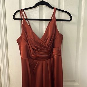 Azazie terracota bridesmaid dress size A12 (Azazie sizes can vary for fit)